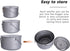 Outdoor 750ml - 2900ml Titanium Pot with Lid, Folding Bail Handle Camping Hiking Picnic Set