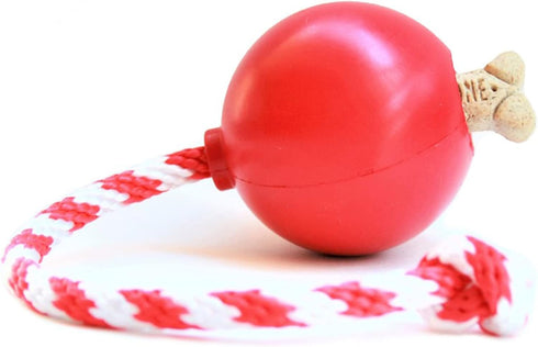 SodaPup USA-K9 Cherry Bomb - Durable Dog Tug Toy, Treat Dispenser & Chew Toy Made in USA from Non-Toxic Rubber