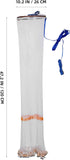 1.2m American Hand Throw Cast Net with Aluminum Ring Fine Mesh Circular Fishing Net with Steel Sinkers Diameter