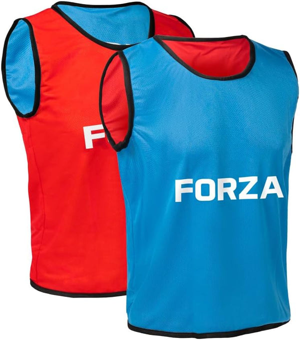 FORZA Premium Reversible Pinnies | Lightweight Sports Training Vests for Kids &