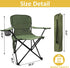 225lbs Backpacking, Folding Camping Chair with Cup Holder & Storage Bag, Capacity, Large Anti-Sink Feet, Breathable PE