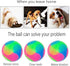 FineInno 4 pcs Light Up Dog Balls - Flashing Elastic Glow in The Dark Interactive Pet Toys for Puppies, Cats, and Dogs