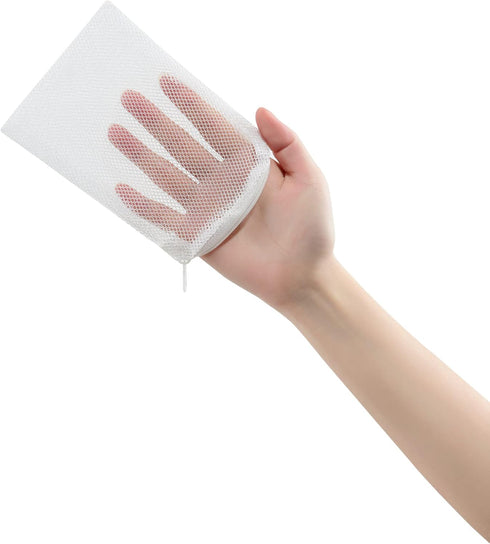 ALEGI 10 pcs Aquarium Filter Media Bags with Zipper, Reusable Mesh Bags for Aquarium Filter Media (6" x 4")