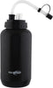 Pro Impact Squeezable Water Bottle - 35.5 Oz with Bendable Long Straw and Spray Cap