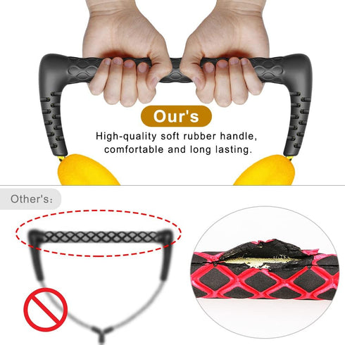 SELEWARE Water Ski Rope, Soft Rubber Handle with 2 Floats, 2 Section Boat Tow Rope, 4000 lbs Capacity