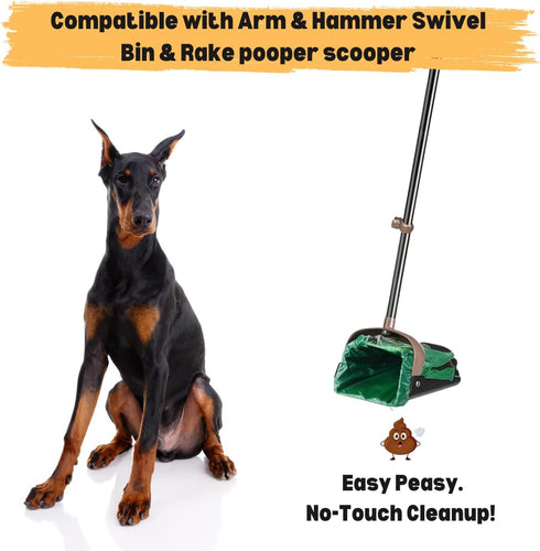 (600 Hammer T-shirt Biodegradable Green Plastic Bag ct.) Small Can Liners Thank You Grocery Shooping Size Doggy Poop