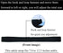 Hook and Loop Ankle Strap for Compatible with Fitbit Luxe Fitness Tracker, Sport Ankle Strap for Men and Women (Black)