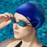 Silicone Swim Caps, 2 Pack Durable Comfortable Adult Swimming Cap for Women and Men, Short Hair Long Hair