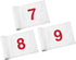 KINGTOP Numbered Golf Flag, 8x6 Inch Mini Practice Putting Green Flags, Upgraded Dual-Layer Nylon