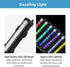 DaToo 6Inch IP68 Submersible Aquarium Light Fish Tank Light Bubbler Wall with Air Bubble Hole Waterproof Color Changing