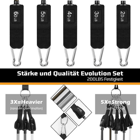 VElCK Resistance Bands for Working Out with Handles, Exercise Bands for Men and Women Fitness