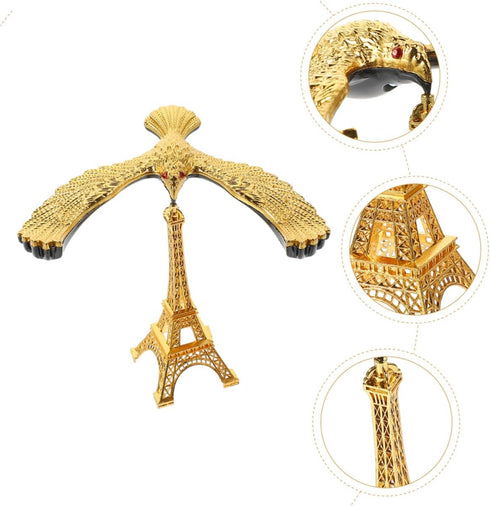 2pcs TOYANDONA Balance Desktop Ornament Zinc Decor Stable Structure for Office and Living Room Unique Balance Technique