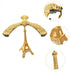 2pcs TOYANDONA Balance Desktop Ornament Zinc Decor Stable Structure for Office and Living Room Unique Balance Technique