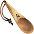 ueberleben Dursten Kanu Camping Spoon - Nordic Wooden Utensil with Lanyard, Carabiner - Lightweight Hiking Gear