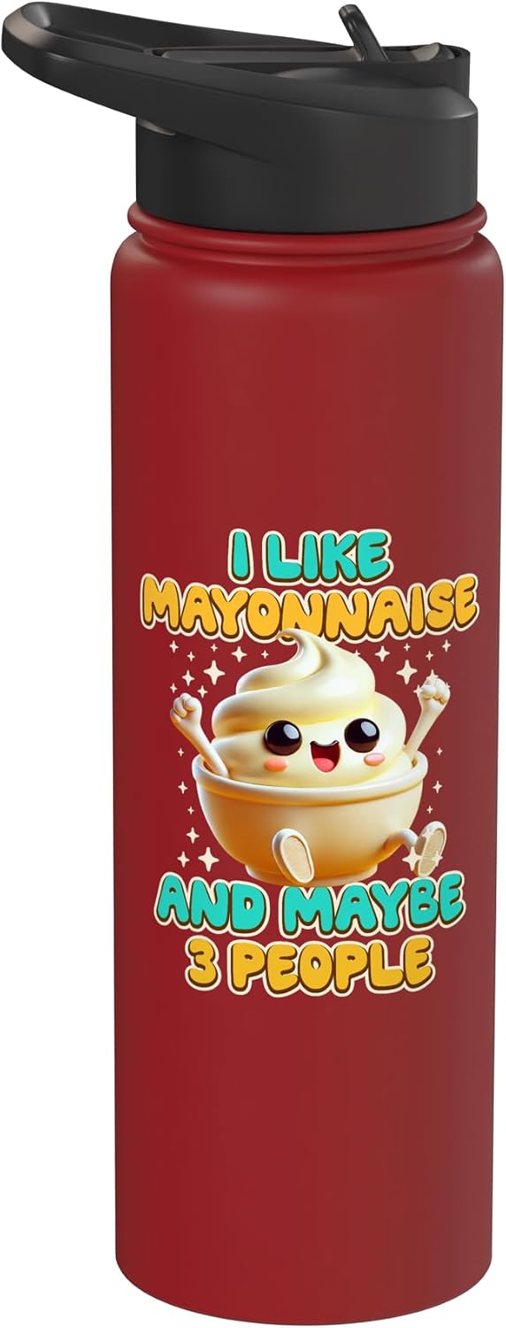 Mayonnaise Costume Mayo Group I Like Mayonnaise And Maybe 3 People Stainless Steel Insulated Water Bottle