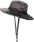 Rosoz Sun Hats for Men Women Boonie Bucket Hat UPF 50+ Wide Brim UV Protection for Fishing Hiking