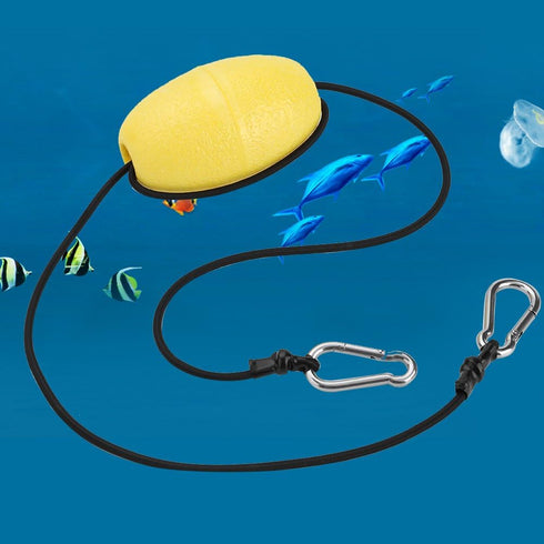 Keenso Drift Anchor Line with Stainless Steel Nylon EVA Rope, Kayak Throw Line Buoy Accessory for Boat