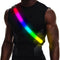 LED Reflective Running Gear, High Visibility Reflective Belt Sash with USB Rechargeable Safety Light for Night Running