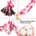 Dog Rope Toys - 3 Knots Chew Rope Toy for Small, Medium, and Large Dogs, Natural Cotton Pull Rope for Tug of War and