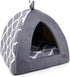 Pet Tent - Soft Bed for Dog and Cat by Best Pet Supplies, Sand Linen, 19" x 19" x H:19"