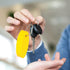 Floating Keychain for Boat Keys - 4 Pack Waterproof Vinyl Foam Bright Color Oval Float Key Rings