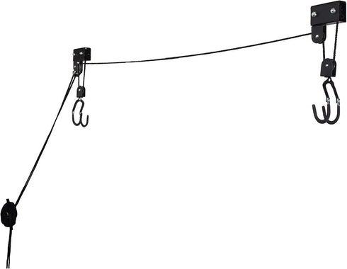 Kayak Hoist Overhead Garage Storage Pulley System, 125lb Capacity for Kayak, Canoe, or Bicycle by Bike Lane