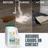 1 5 Zorbent Pet Accident Cleanup Odor Remover for Dog & Cat Messes. Absorbs Gallon. Pet-Safe Cleaner for Urine, Vomit