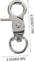Ipetboom 5pcs Heavy Duty Birdcage Lock Metal Snaps, Spring Hook Clip for Bird Cage Door Accessories