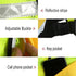 Keenso Multi-function Reflective Running Vest, Night Vision Sports Mesh Vest with Pocket