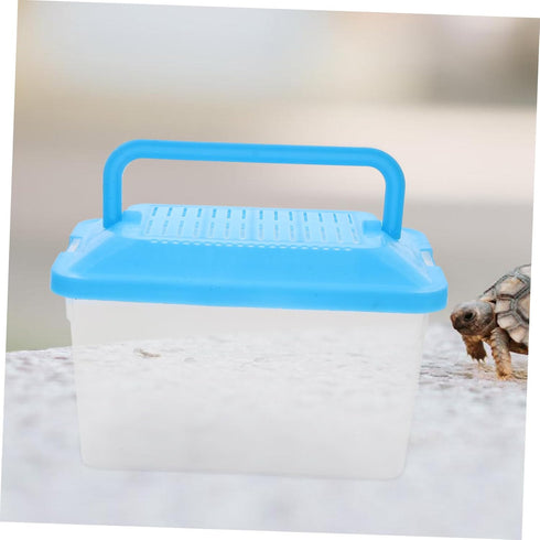 Plastic Turtle Fish Tank Handheld Aquarium | Reptile Storage Nest for Bearded Dragon Habitat