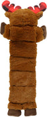 Lazy One Moose Squeaky Dog Toy, Soft Crinkle Toy for Heavy Chewers