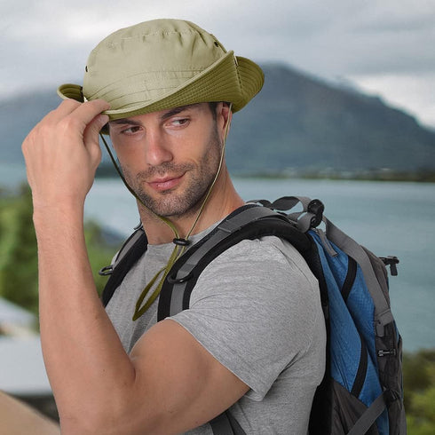 Peicees Mens Sun Hat - Sun Protection UPF 50+ Fishing Hat, Safari Hat for Women and Men