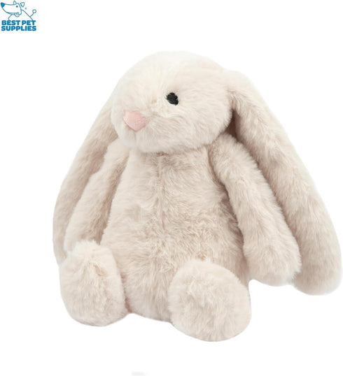 Best Pet Supplies Interactive Bunny Buddy Dog Toy, Plush Crinkle and Squeaky Enrichment for Small and Medium Dogs