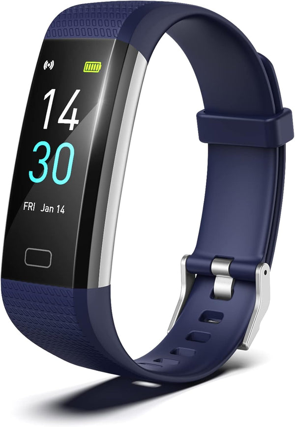 Fitness Tracker for Men and Women, Waterproof Smart Watch with Activity Tracker and Sleep Monitor, Blue