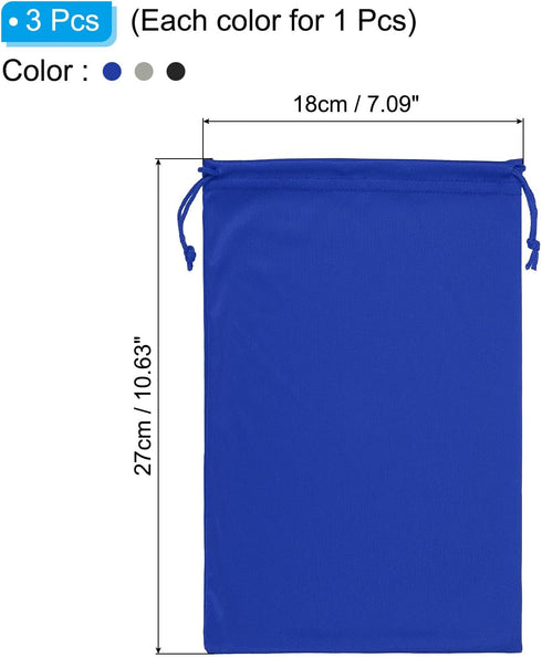 PATIKIL Soft Microfiber Ski Goggle Bag, Protective Storage Case Sleeve with Drawstring Pouch