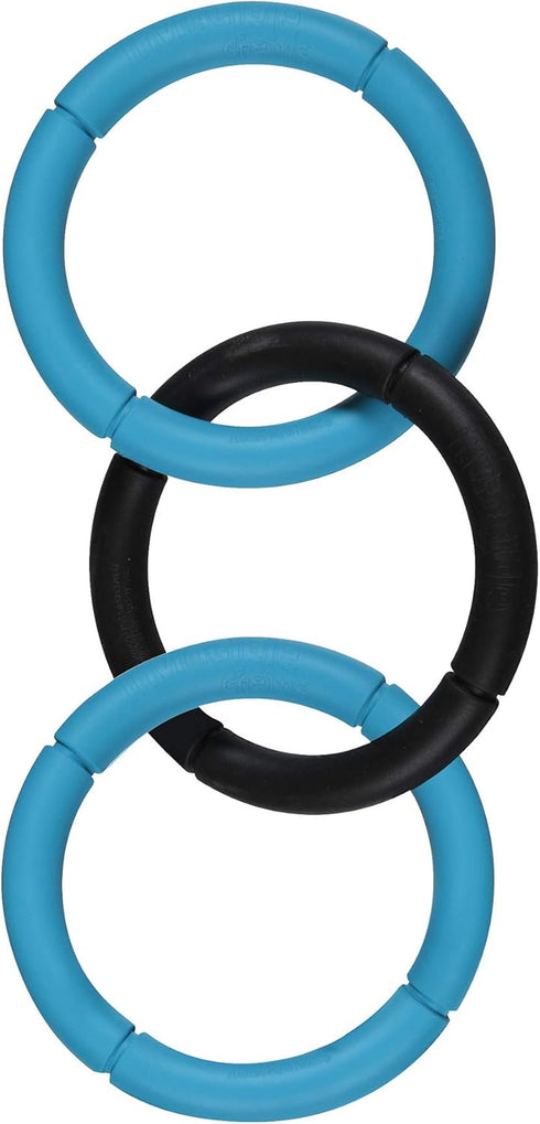 JW Pet Interactive Rubber Tug & Chew Toy, Large, Colors May Vary