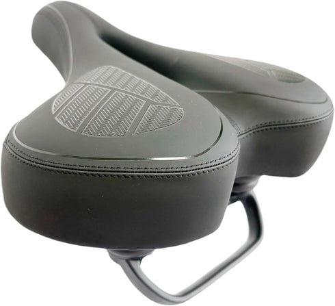 INXING 11.24inch Memory Foam Extra Wide Comfort Bike Seat Cushion for Unisex - Bicycle Large Soft Foam Seat Cushion