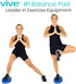 Vive Oval Balance Pad, Wobble Cushion for Physical Therapy, Soft Stability Trainer for Workouts and Yoga