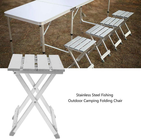 135 120kg Drfeify Portable Stainless Steel Folding Camping Chair, Heavy Duty Angle Adjustable Chair for Hiking Fishing