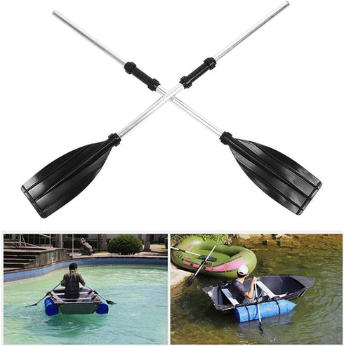 Oars Boat 210cm/82.7in Detachable Afloat Oars, Aluminum Alloy Paddles for Boat, Kayak, Raft, Canoe