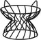 Metal Stand for Cat Bowls, Raised Cat Bowl Holder with Anti-Slip Sleeves, Black Iron Anti Vomiting Stand