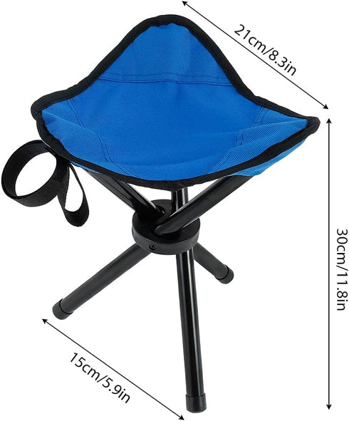 GLMFAN Folding Tripod Stool Collapsible Camping Stool Small Tripod Hunting Chair Portable Seat Lightweight Fishing