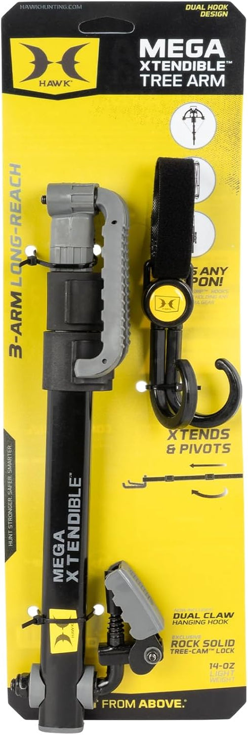 HAWK Xtendible Tree Arm: Compact Portable Folding Mount Hanger for Bow & Crossbow