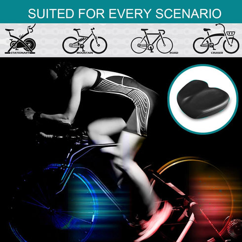 N3od3er Comfortable Bicycle Saddle for Exercise and Road Bicycle Oversized Comfort Seat for Stationary Extra Wide