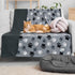 PetAmi Waterproof Dog Blanket - Medium Large Dog Couch Cover, Fleece Washable Throw, 40x60 Paw Print Gray