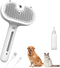 Pet Steam Brush, 3-in-1 Spray Hair Removal Comb for Dog and Cat,