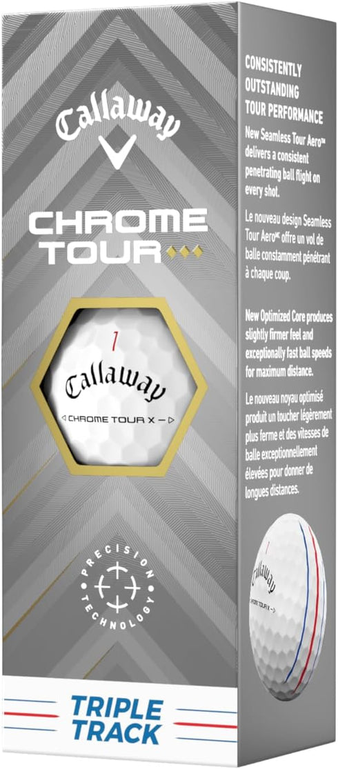 Chrome Tour Triple Diamond Golf Balls - Premium Performance