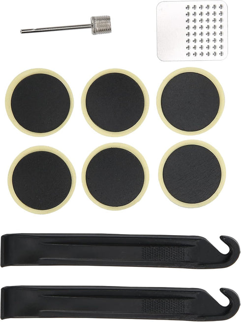 Tyre Glueless Patch - Small Lightweight Inner Tube Repair Kit for Fixed Gear Bikes, Repair Tool Kit
