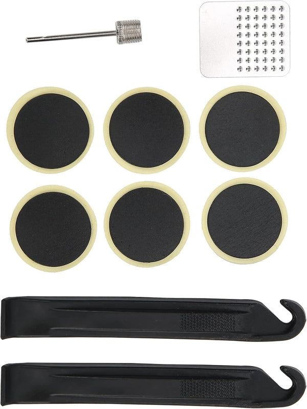 Tyre Glueless Patch - Small Lightweight Inner Tube Repair Kit for Fixed Gear Bikes, Repair Tool Kit