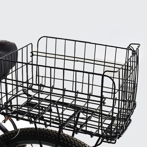 Backpack Universal Foldable Rear Shelf Bike Basket Thickened Steel Cycling Cargo Basket for Mountain Bikes Pet Carrier